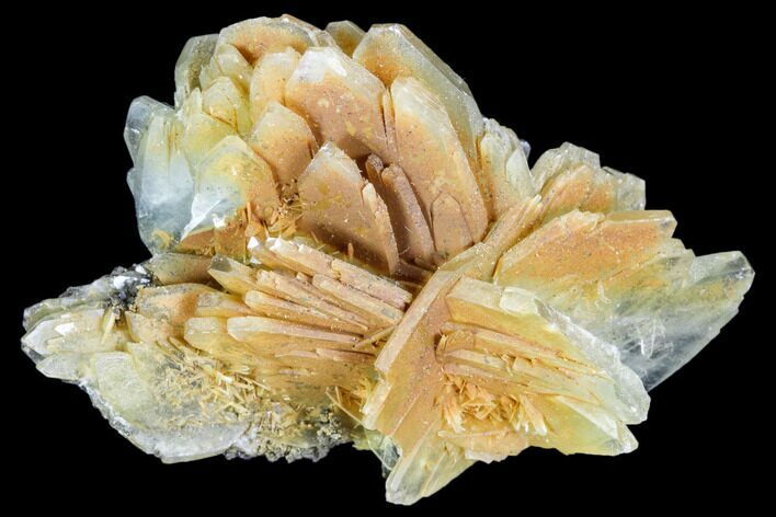 Blue, Bladed Barite Crystal Cluster - Morocco #103375